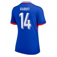 Echipament fotbal Franţa Adrien Rabiot #14 Tricou Acasa European 2024 pentru femei maneca scurta